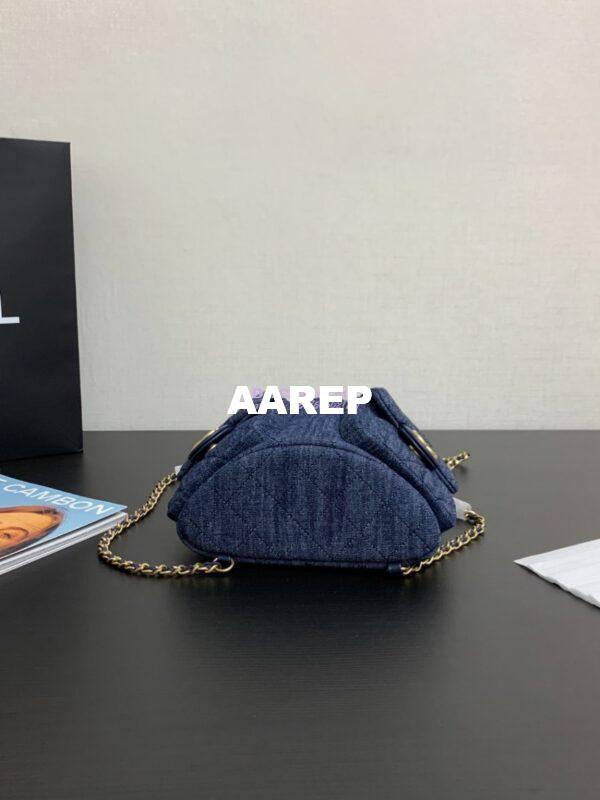 Replica Chanel 24/25SS Denim Backpack AS5310 Blue 6