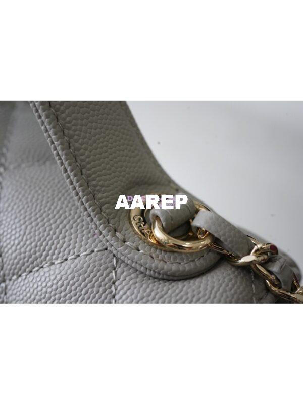 Replica Chanel Business Affinity Small Flap Bag with Top Handle A93749 Grey 3
