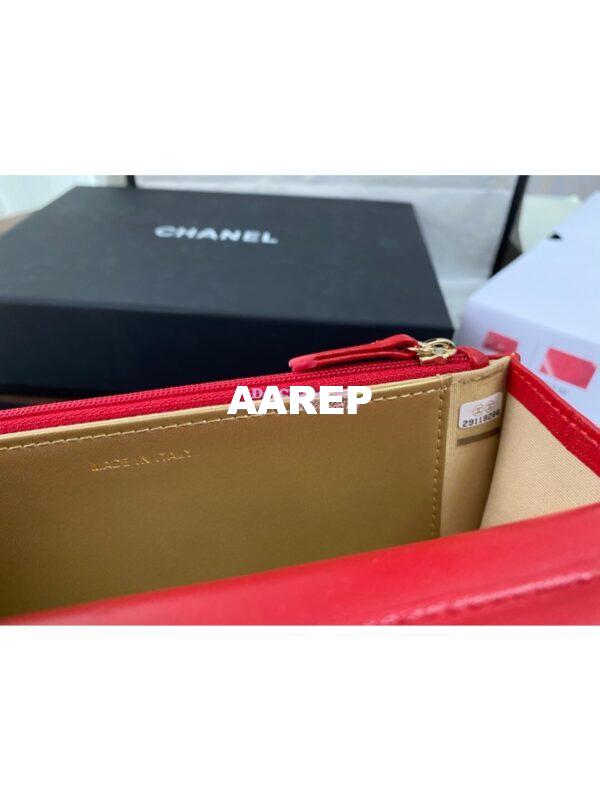 Replica Chanel WOC With CC Details On Strap AP1450 in Lambskin Red 7