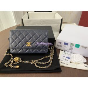 Replica Chanel WOC With CC Details On Strap AP1450 in Lambskin Blue