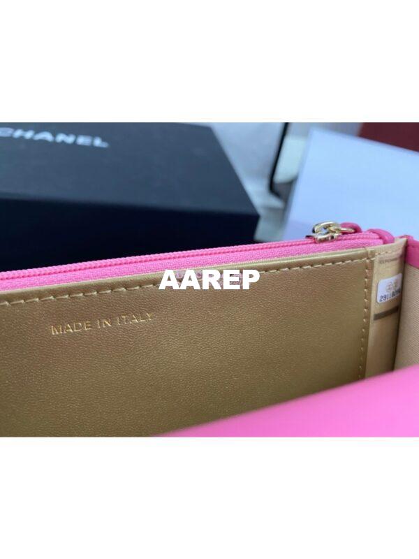 Replica Chanel WOC With CC Details On Strap AP1450 in Lambskin Pink 6