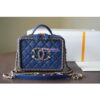 Replica Chanel Small CC Filigree Chain Around Vanity Case AS1785 Black 2
