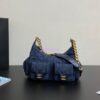 Replica Chanel 25C Maxi Hobo Bag Washed Denim AS5302 Denim Blue