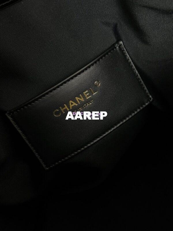 Replica Chanel 25C Large Bucket Bag in Lambskin AS5311 Black 9