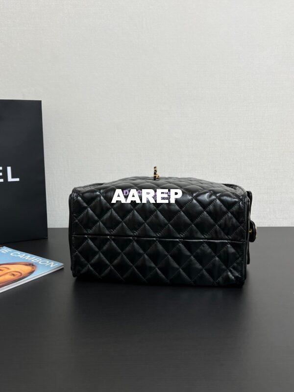 Replica Chanel 25C Large Bucket Bag in Lambskin AS5311 Black 11