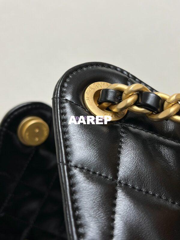 Replica Chanel 25C Small Bucket Bag in Lambskin AS5293 Black 9