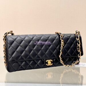 Replica Chanel 24K Maxi Clutch Bag in Shiny Lambskin AS5006 2