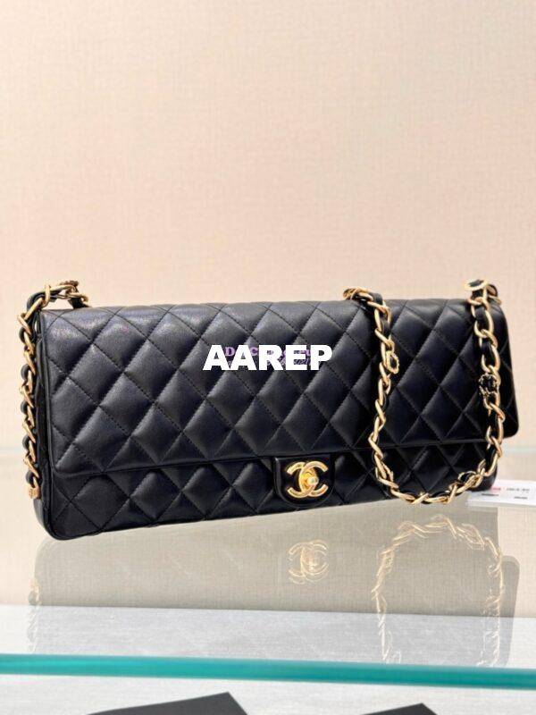 Replica Chanel 24K Maxi Clutch Bag in Shiny Lambskin AS5006 4
