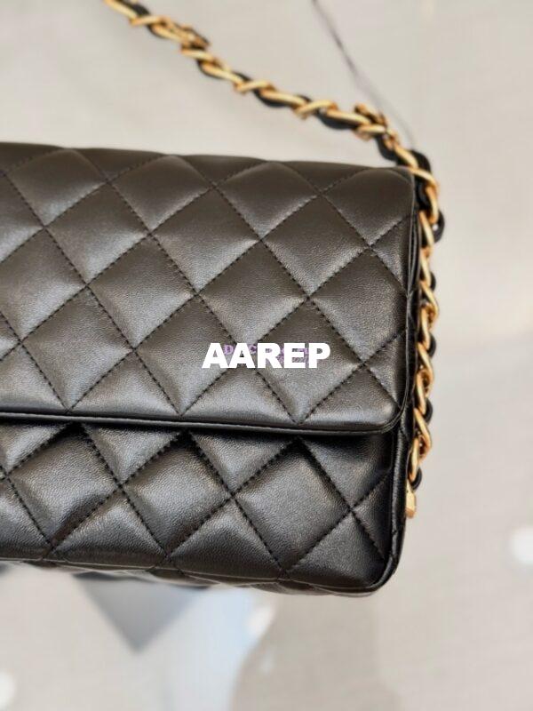 Replica Chanel 24K Maxi Clutch Bag in Shiny Lambskin AS5006 9