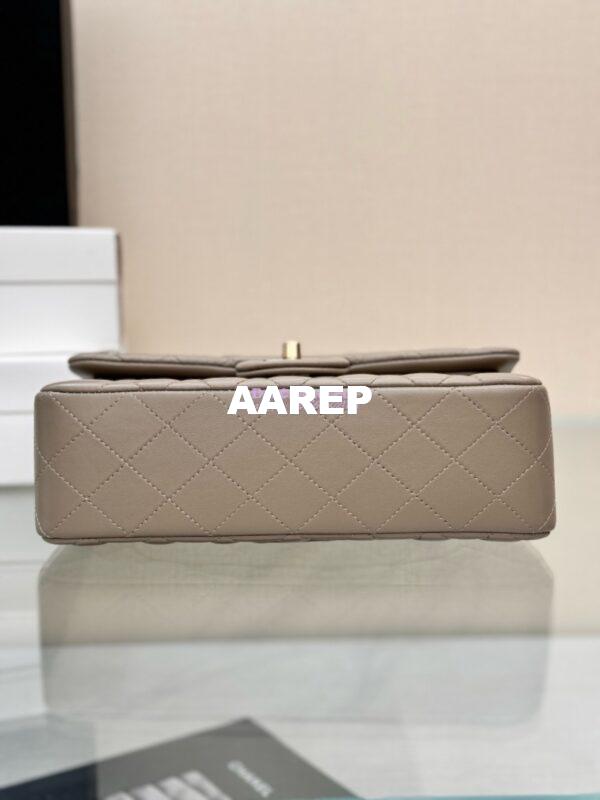 Replica Chanel Small Classic Double Flap Bag 23cm Lambskin Storm Grey 9