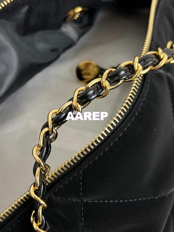 Replica Chanel 24N Coco Neige Large Hobo Bag Velvet Nylon P77398 Versatile Ski Limited Collection 7