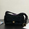 Replica Chanel 22 Handbag Metallic Calfskin & Silver Metal AS3260 AS3261 Metallic Silver 2