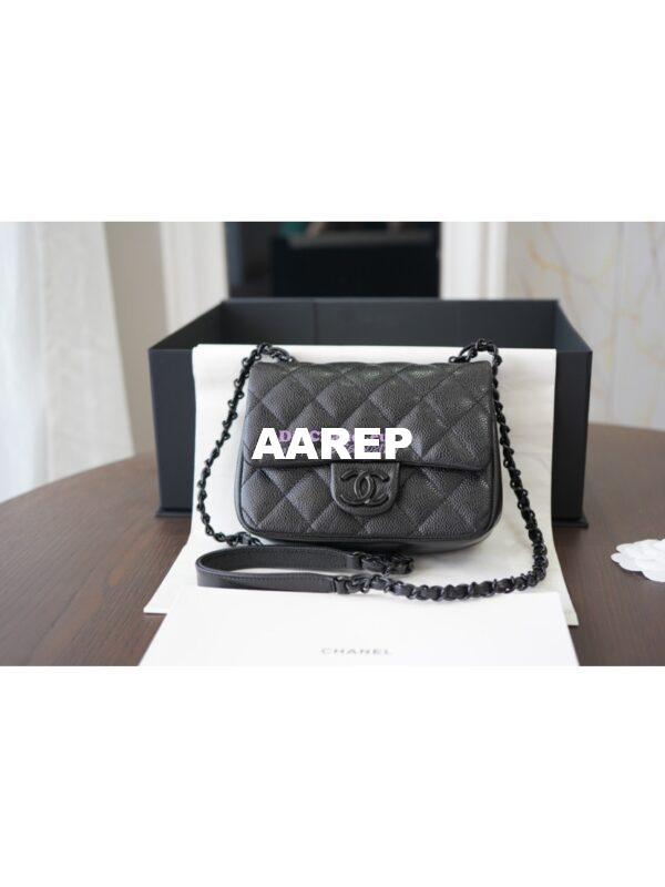 Replica Chanel Ultra Matte Square Mini Bag AS1784 Black 3