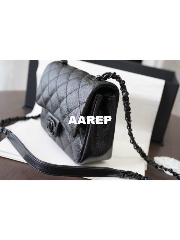 Replica Chanel Ultra Matte Square Mini Bag AS1784 Black 4