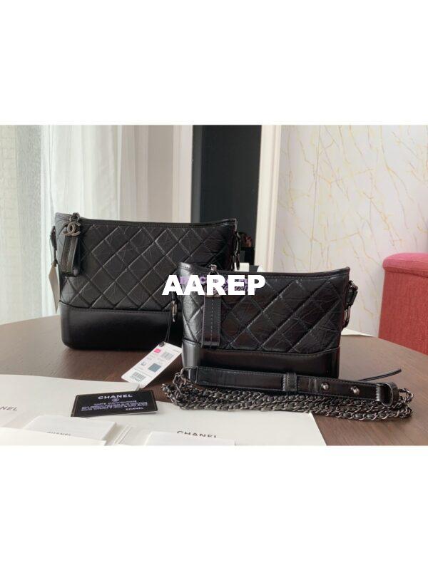 Replica Chanel Gabrielle Hobo Bag So Black A91810