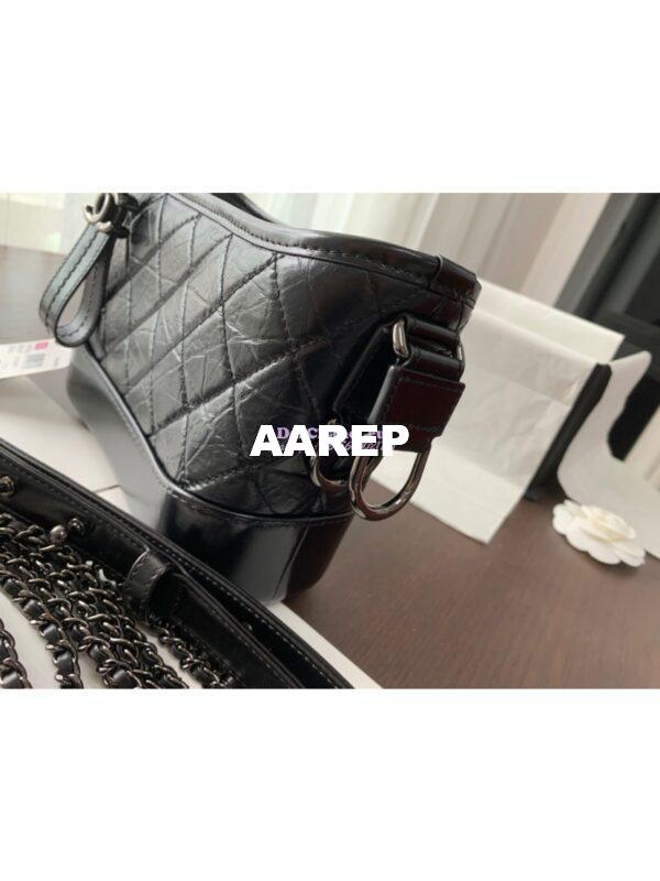 Replica Chanel Gabrielle Hobo Bag So Black A91810 5