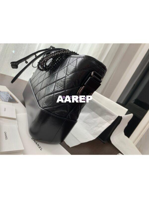 Replica Chanel Gabrielle Hobo Bag So Black A91810 11
