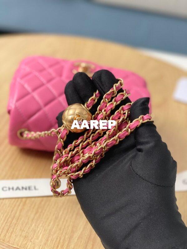 Replica Chanel Lambskin Flap Bag AS1786 Pink 5