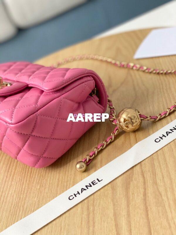 Replica Chanel Lambskin Flap Bag AS1786 Pink 6