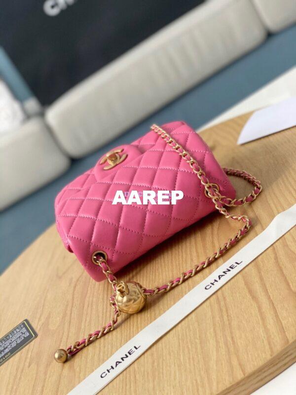 Replica Chanel Lambskin Flap Bag AS1786 Pink 7