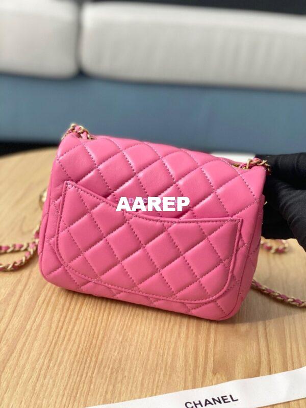 Replica Chanel Lambskin Flap Bag AS1786 Pink 10