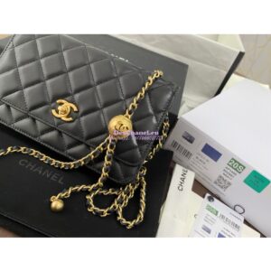 Replica Chanel WOC With CC Details On Strap AP1450 in Lambskin Black 2