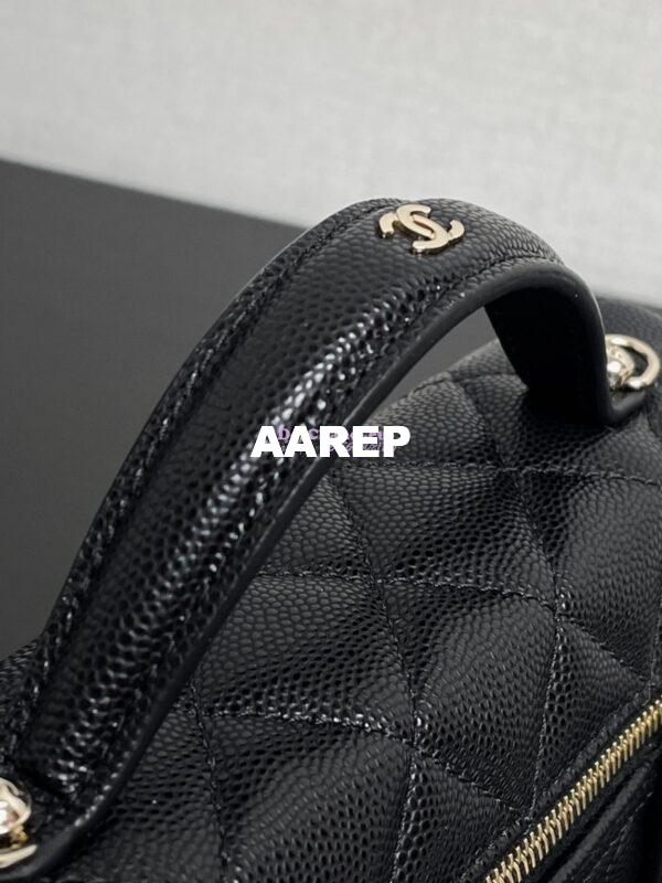 Replica Chanel 25C Long Vanity With Chain Grained Calfskin AP4407 Black 7
