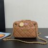 Replica Chanel 24K Mini Camera Case Shiny Lambskin AS5190 Burgundy