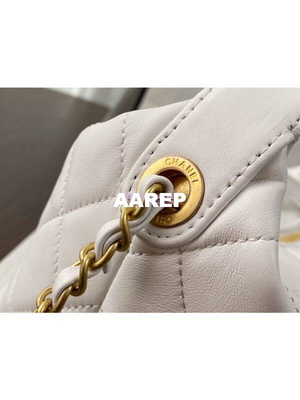 Replica Chanel Small Lambskin Hobo Bag AS1745 White 5
