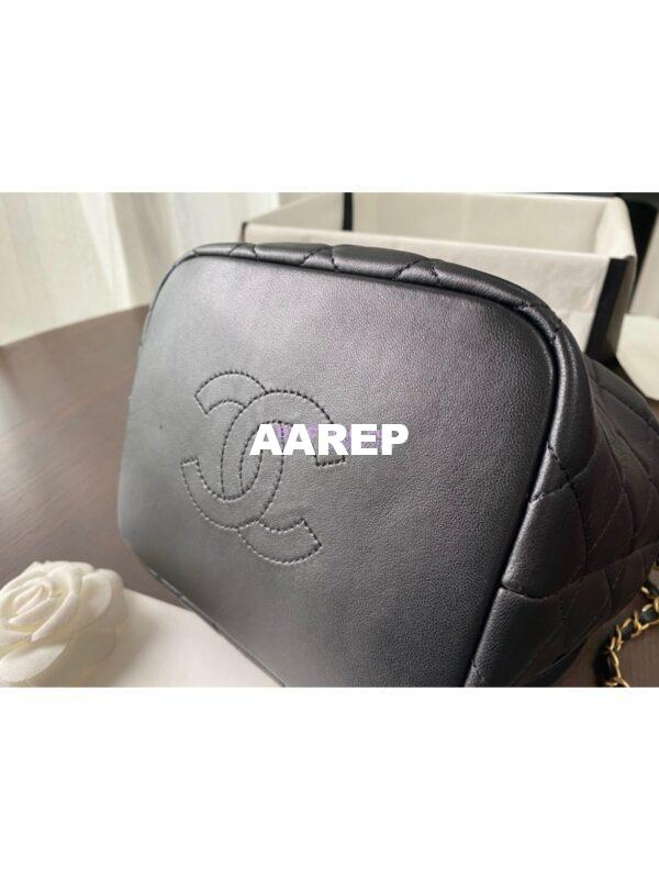 Replica Chanel Small Lambskin Hobo Bag AS1745 Black 17