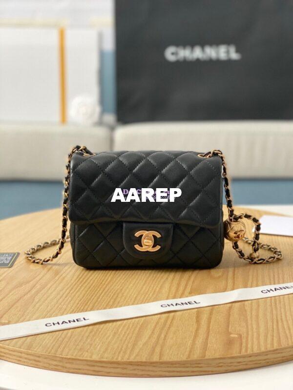 Replica Chanel Lambskin Flap Bag AS1786 Black