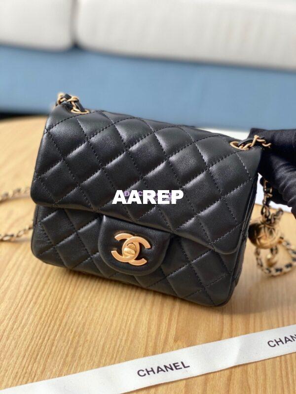 Replica Chanel Lambskin Flap Bag AS1786 Black 2