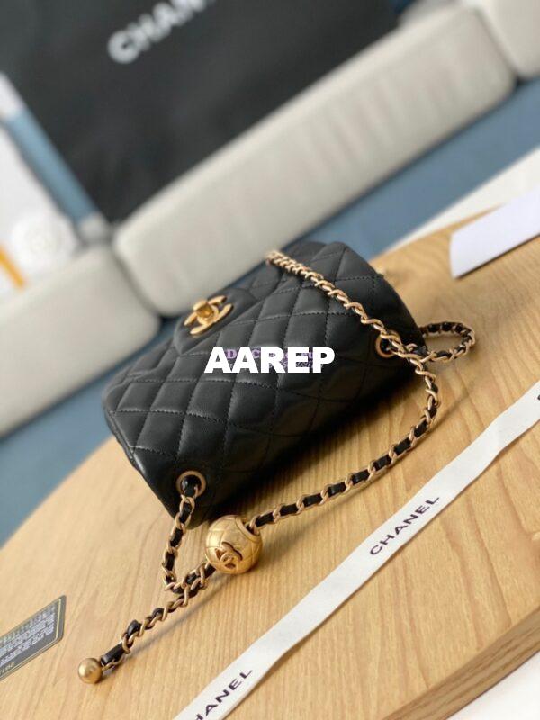 Replica Chanel Lambskin Flap Bag AS1786 Black 4
