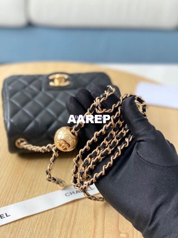 Replica Chanel Lambskin Flap Bag AS1786 Black 5