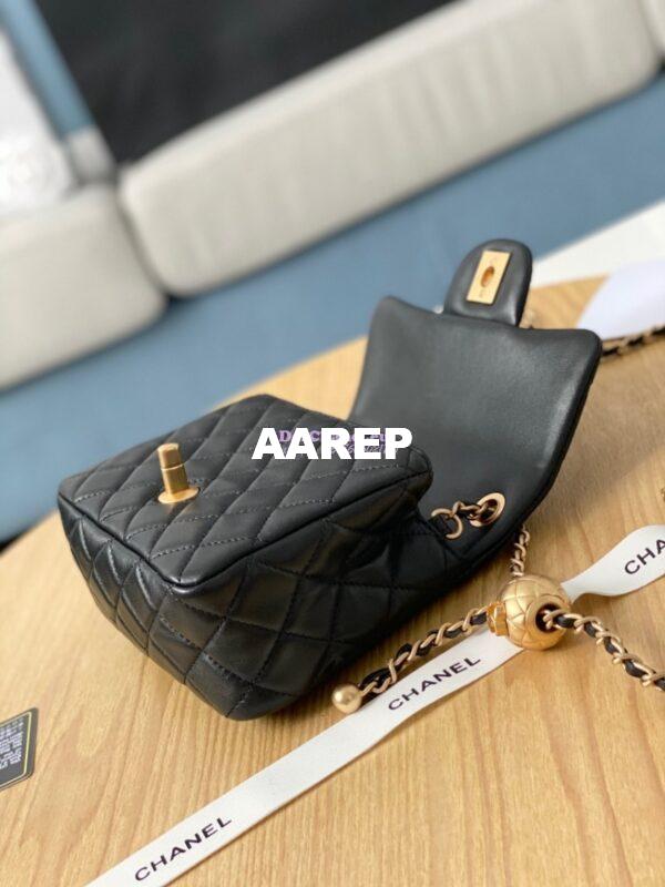 Replica Chanel Lambskin Flap Bag AS1786 Black 6