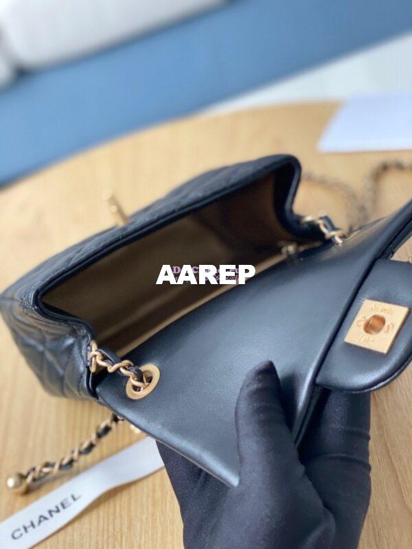 Replica Chanel Lambskin Flap Bag AS1786 Black 7