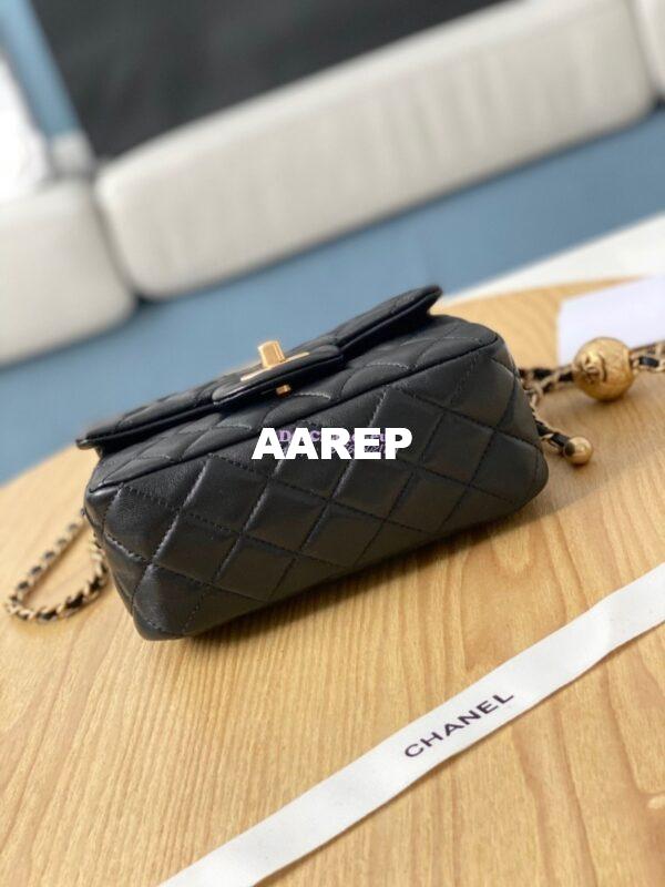 Replica Chanel Lambskin Flap Bag AS1786 Black 9