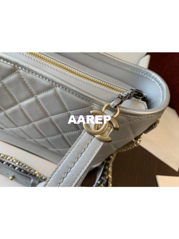 Replica Chanel Gabrielle Hobo Bag Metallic Silver A91810 12
