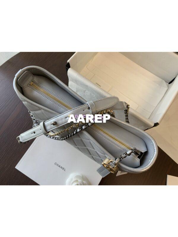 Replica Chanel Gabrielle Hobo Bag Metallic Silver A91810 13