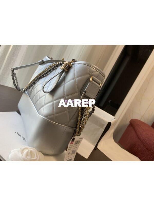 Replica Chanel Gabrielle Hobo Bag Metallic Silver A91810 15