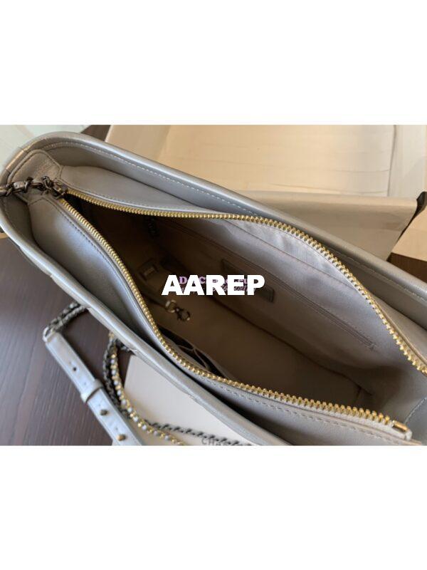 Replica Chanel Gabrielle Hobo Bag Metallic Silver A91810 17