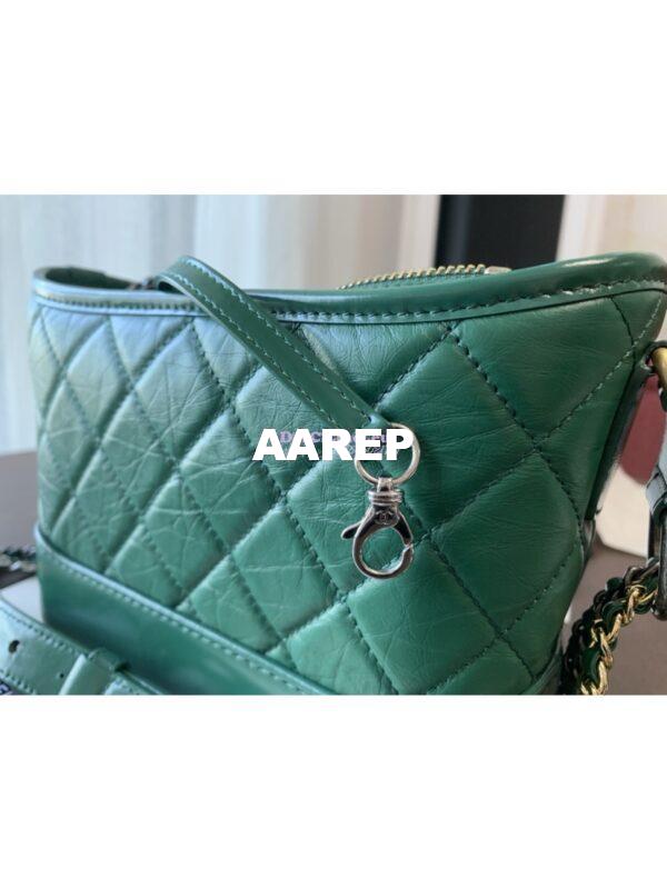 Replica Chanel Gabrielle Hobo Bag Green A91810 6