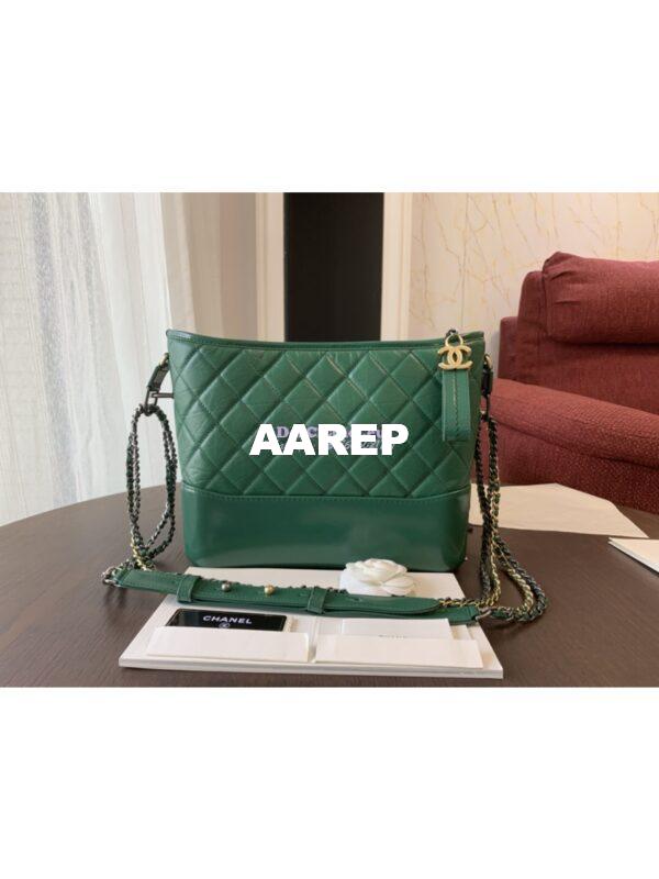 Replica Chanel Gabrielle Hobo Bag Green A91810 10