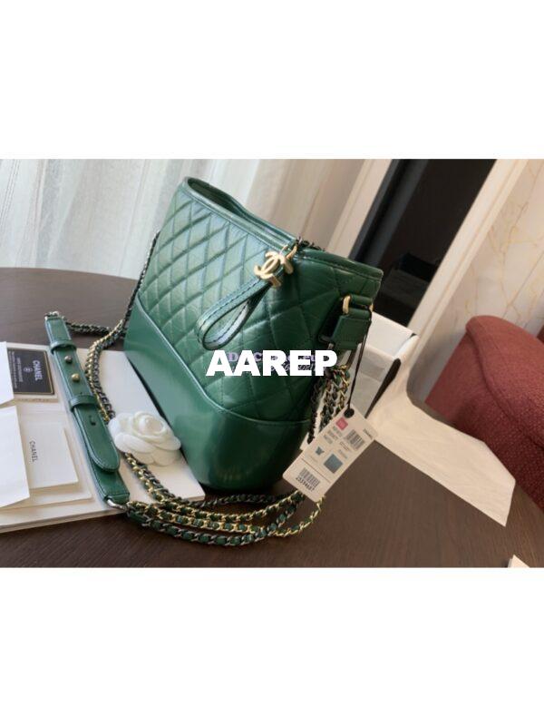 Replica Chanel Gabrielle Hobo Bag Green A91810 12