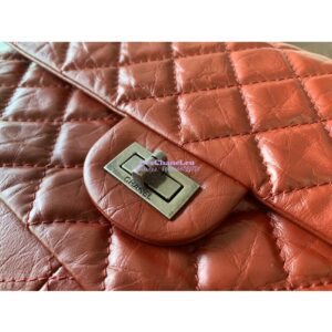 Replica Chanel Reissue 2.55 Classic Flap Bag in Aged Calfskin Claret Red 2