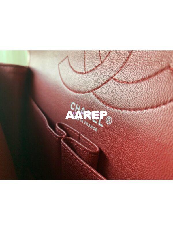 Replica Chanel Reissue 2.55 Classic Flap Bag in Aged Calfskin Claret Red 5