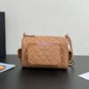 Replica Chanel 24P Medium Camera Case Shiny Crumpled Lambskin AS5156 Burgundy