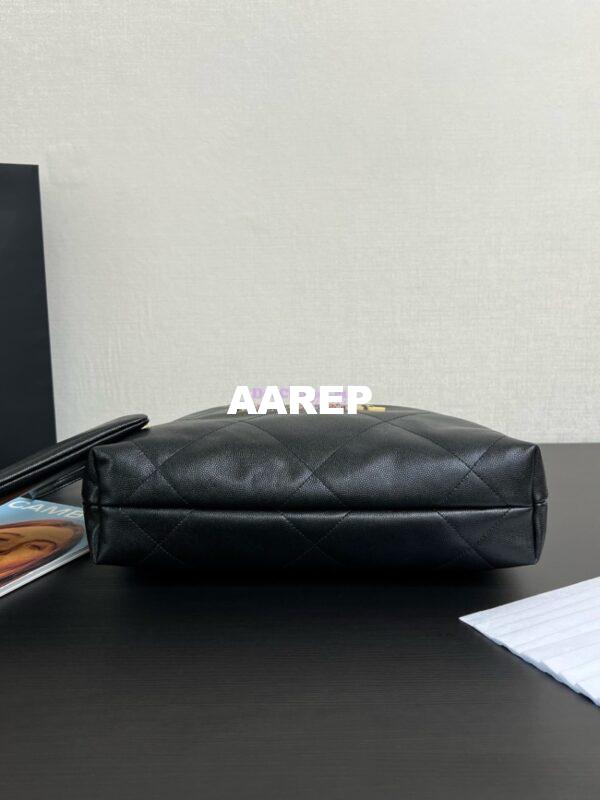 Replica Chanel 22 Handbag Shiny Grained Calfskin and Enamel Metal AS3260 AS3261 Black 11