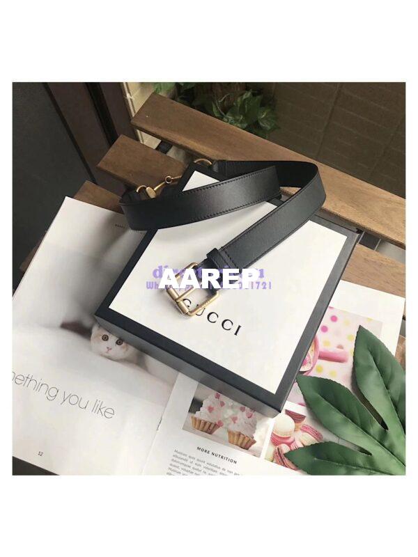 Replica Gucci Leather belt with Horsebit 488939 3