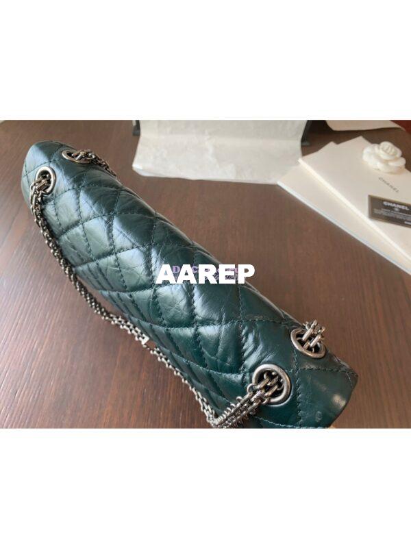 Replica Chanel Reissue 2.55 Classic Flap Bag in Aged Calfskin Green 7
